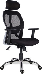 Lakdi Contemporary Ergonomic Armrest Headrest Adjustable Mesh Chair For Conference Study Office Swivel High Back Black Fabric Office Executive Chair Price In India Buy Lakdi Contemporary Ergonomic Armrest Headrest Adjustable Mesh Chair For