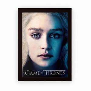 Game Of Thrones Daenerys Targaryen Poster Art Print Black & White Card or Canvas