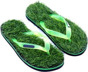designer grass slippers