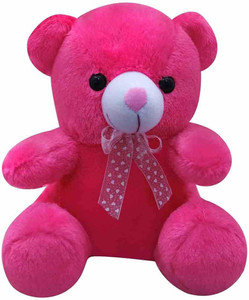 pink black teddy bear