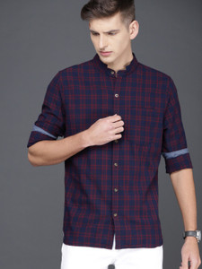 Buy WROGN Men Checkered Casual Dark 