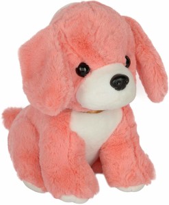 NIXBY TOYS Toys Dog Soft Cute Toy / Dog Stuffed Plush Toy / Kids Animal Toy  Gift Pink - 20 cm - Toys Dog Soft Cute Toy / Dog Stuffed Plush Toy /