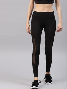 Hrithik Roshan Solid Women Black Tights 