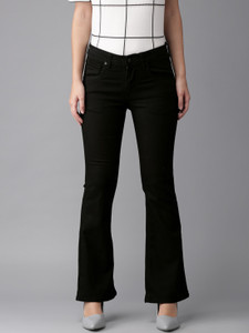 HERE\u0026NOW Boot-Leg Women Blue Jeans 