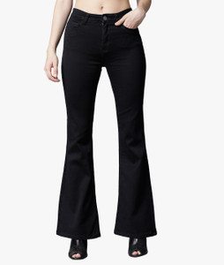 Tokyo Talkies Flared Women Black Jeans 