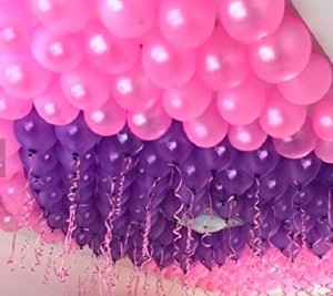 TOYANDONA 12pcs 18cm Heart Shape Balloons Decoration Balloons Purple Pink Anniversary Supply Party for 
