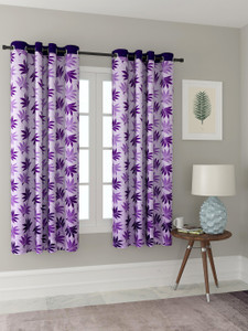 Cortina 150 cm (5 ft) Polyester Room Darkening Window Curtain Single ...
