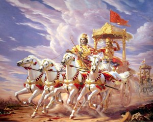 Model No - 1116 Mahabharata Krishna Arjun Wallpaper (12x15 size)  Photographic Paper - Religious posters in India - Buy art, film, design,  movie, music, nature and educational paintings/wallpapers at 