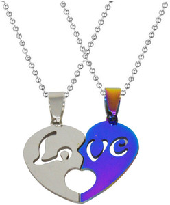 Engraved Heart Locket With Chain 