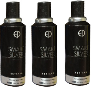 Estiara Smart Silver 3 Perfume Body Spray For Men Price In India Buy Estiara Smart Silver 3 Perfume Body Spray For Men Online In India Reviews Ratings Flipkart Com
