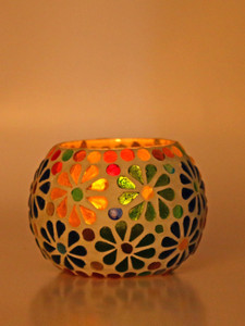 DECORATED TEA LIGHT HOLDER main image 1