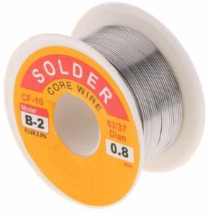 0.3mm Tin Lead Solder Wire 60/40-Fluxed Core-2 meters long.Reel not included