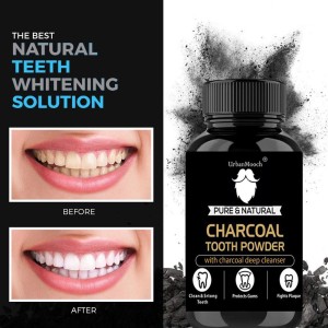 black charcoal toothpaste powder