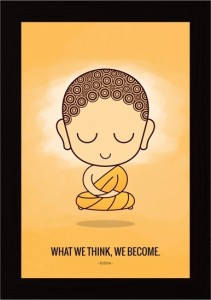 Cute Buddha Quote Framed Poster Paper Print - Art & Paintings posters in  India - Buy art, film, design, movie, music, nature and educational  paintings/wallpapers at 