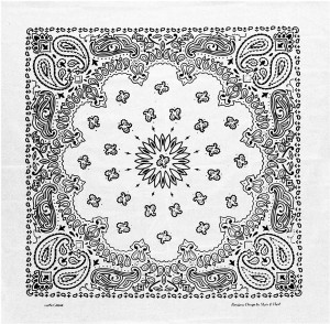 by M.H.I. Large 100% Cotton Paisley Bandanas 22 inch x 22 inch 