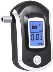 Digital Police Accurate Breath Alcohol Tester with Semiconductor Sensor JTENG Alcohol Tester with 10 Mouthpieces Professional Breath Alcohol Meter with LCD Display Portable Alcohol Tester 