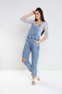 Freakins Women Blue Dungaree - Buy 