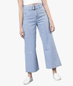 Tokyo Talkies Flared Women Light Blue 