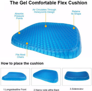 Sarveshver Gel Egg Rubber Sitter Cushion Soft Breathable Honeycomb