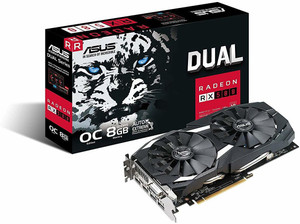 ASUS Radeon RX 580 8GB GDDR5 8 GB AMD/ATI Chipset 256 bit 1380 MHz