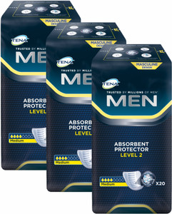 TENA MEN Urine Leakage Protector Pads - Convenience Pack Adult Diapers