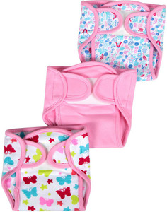 Pink - Handmade Cloth Diaper/Nappy for Baby (0-6 Months) 04