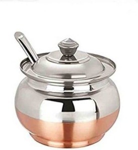 Ghee Pot  Steel and Copper Bottom Oil Container 250 ml 