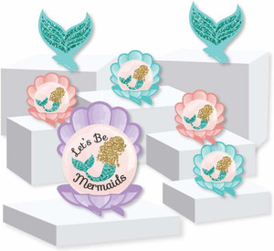 Big Dot Of Happiness Let's Be Mermaids Baby Shower or Birthday Party ...