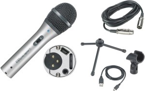 Audio-Technica ATR2100-USB Cardioid Dynamic USB/XLR Microphone 