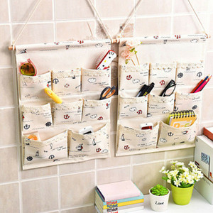 Starsglowing Wall Storage Bag Hanging Storage Bag borsa Utensilis Utensilis guardaroba di organizzatore porta organizzatore 13 tasche Blu 