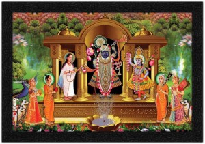 Wrap Up Box Shrinathji With Mahaprabhuji And Yamunaji Painting with  Synthetic Frame Digital Reprint 14 inch x 20 inch Painting Price in India -  Buy Wrap Up Box Shrinathji With Mahaprabhuji And