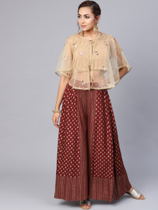 Juniper Women Crop Top and Palazzo Set 
