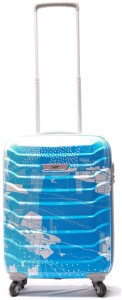 skybags trooper 55 cms polycarbonate blue hardsided cabin luggage