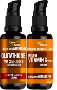 kaya glutathione Co-created with Dermats for Indian Skin with 8 Skin Brightening Actives to Give Brighter, Even-Toned Skin | Science Kaya Naturals Glutathione Cream and