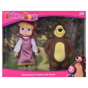 masha and the bear stuffed toy