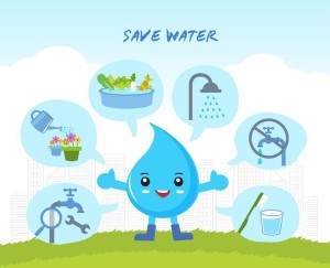 save water with cartoon sticker poster|save environment|NO plastic|save  earth|size:12x18 inch|multicolor Paper Print - Quotes & Motivation posters  in India - Buy art, film, design, movie, music, nature and educational  paintings/wallpapers at 