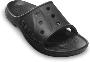 crocs slides black