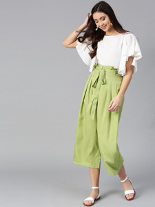 BITTERLIME Women Top and Palazzo Set 