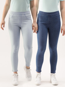 Dressberry Blue Jegging Price in India 