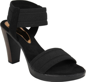 catwalk black block heels