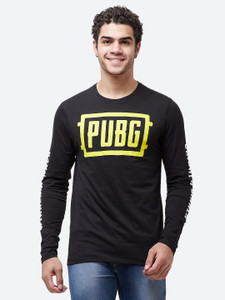 Men Round Neck Black T-Shirt 