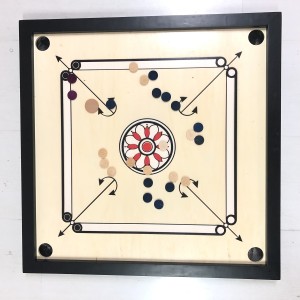 CARROM BOARD WITH STICKER COIN FULL SIZE 4MM BRAND NEW 