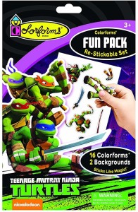 Colorforms Teenage Mutant Ninja Turtles Fun Pack Re-stickable Set 