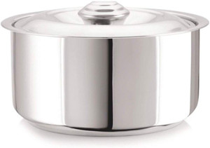 NEELAM Stainless Steel Sizzling Double Walled Hot Pot Casserole 3000 Ml Pot 24 6 Cm Diameter 3