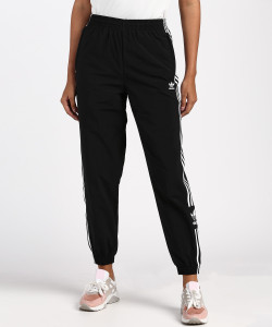 Buy ADIDAS Solid Women Black Track Pants Online at Best Prices in India