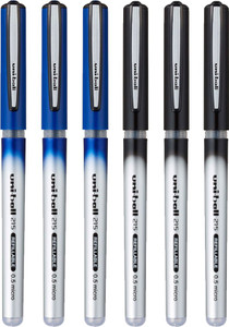 uni-ball UB-215 Refillable Liquid Ink 0.5 mm Blue & Black Ink Roller Ball Pen - Buy uni-ball UB