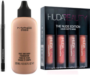 Rosedale Smudge Proof Kajal With Huda Beauty Nude Edition Lipsticks Mac Face And Body