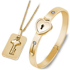 Lock and key bracelet sale for couples flipkart