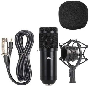 Enregistrement Professionnel de Podcasting Studio ASHINER Microphone à Condensateur Kit Microphone cardioïde pour Youtube Blanc 