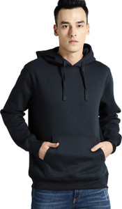 dcrooz mens full sleeve grey color hooded sweatshirt